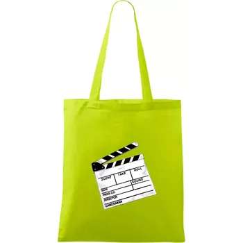 Filmová klapka - Taška bavlněná - 42 x 38 cm ( Limetková )