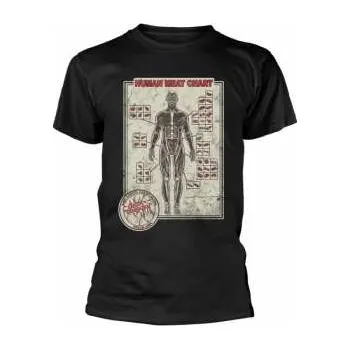 Pánská móda Merch Cattle Decapitation: Tričko Human Meat Chart S 2022