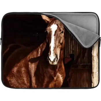 pouzdro na notebook Sablio Obal na notebook Kůň ve stáji - 13"