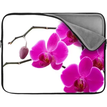 pouzdro na notebook Sablio Obal na notebook Fialové orchideje - 17"