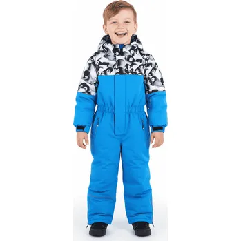 Chlapecká zimní kombinéza ECHT TUČŇÁCI BF Modrá 110/116