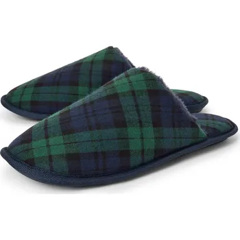 Dámské pantofle 706684 - Tchibo - Pantofle - pro ženy - vel. 40-41 - barva: modrá/kostkovaný