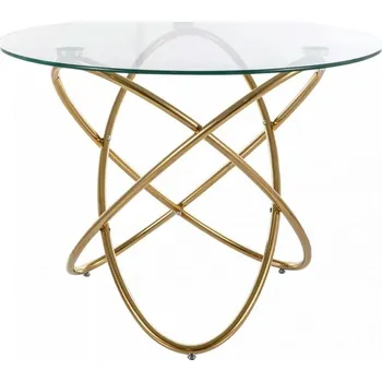 Jídelní stůl Stůl Orbit transp. / zlatý fi100