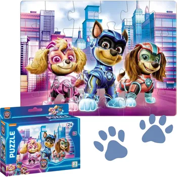 Puzzle Puzzle Tlapková patrola 24 dílků - Spolu s přáteli