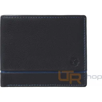 Peněženka SG-1806 pánská kožená peněženka Segali - Černá-Modrá