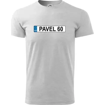 Pánské tričko SPZ Pavel 60 - Triko extra velké (5-8XL) - 7XL ( Světlešedý Melír )