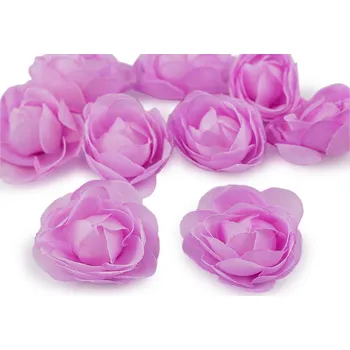 umělá květina Umělý květ růže Ø3,5 cm Varianta: 5 fialová lila, Balení: 4 ks