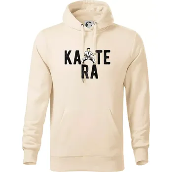 Pánská mikina Karate bojovník - Mikina pánská Cape s kapucí - 2XL ( Mandlová )