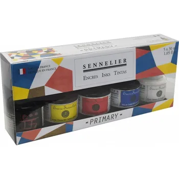 Speciální výtvarná barva Sennelier sada kaligrafických inkoustů 5 x 30 ml