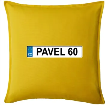 Polštář SPZ Pavel 60 - Polštář 50x50 - 50x50 - Pouze potah ( Žlutá )