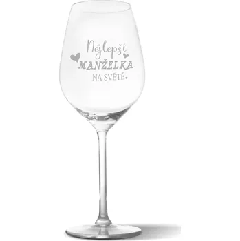 Víno Sablio Sklenička na víno Nejlepší manželka na světě: 49 cl