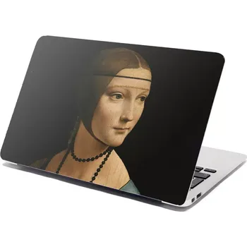 samolepka Sablio Samolepka na notebook Dáma s hranostajem - Leonardo da Vinci - 29x20 cm