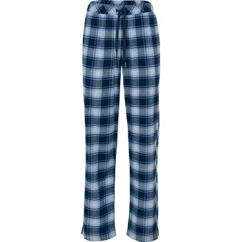 Dámské kalhoty 711419 - Tchibo - Pohodlné flanelové kalhoty - pro ženy - vel. 38 - barva: modrá/kostkovaný