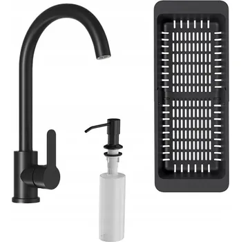 Vodovodní baterie Stojánková kuchyňská baterie Granitan Kuchyňský set černý