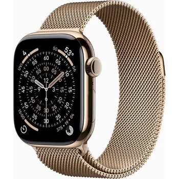 Chytré hodinky Apple Watch Series 11 GPS + Cellular 42mm Gold Titanium Case with Gold Milanese Loop MF8Y4MP/A