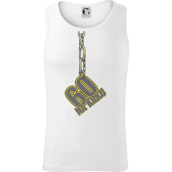 60 let na krku řetěz - Tílko pánské Core - XL ( Bílá )