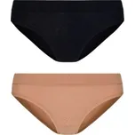 Kalhotky Cityzen Valencia černé a tělové - 2ks v balení Barva: černá - přírodní, Velikost: 38