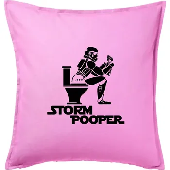 Polštář SW - Storm pooper - Polštář 50x50 - 50x50 - Pouze potah ( Růžová )