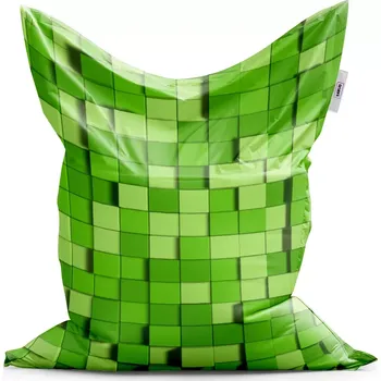 Sedací pytel Sablio Sedací vak Classic Green Blocks 3D - 150x100 cm
