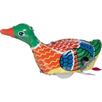 Dřevěná hračka Goki Plechová kačenka na klíček