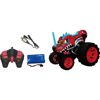 Hračka RC 5-kolové kaskadérské auto červené 1:16