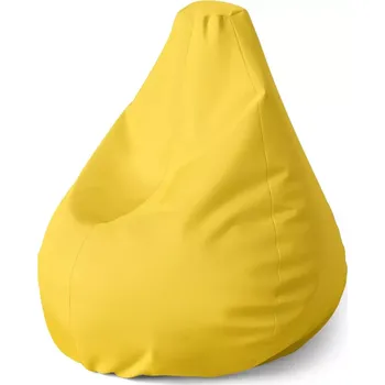 Sedací pytel Sablio Sedací vak Pear Žlutá 3 - 70 x 95 x 15 cm