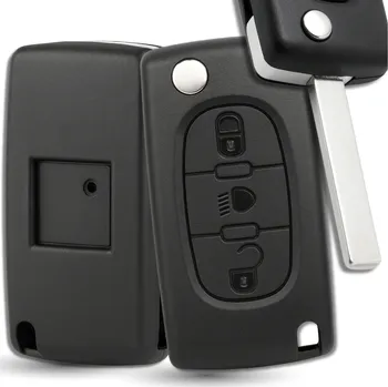 Camerazar Kryt klíče s dálkovým ovládáním 3 tlačítka Peugeot 207 307 308 407 Citroen C2 C3 C4