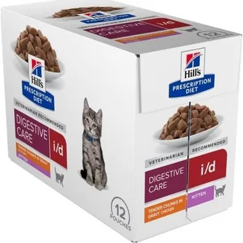 Krmivo pro kočku Hills Prescription Diet Kapsička HILLS Feline I/D Kitten Chicken 12x85g (mutlipack)