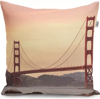 Polštář Sablio Polštář Golden Gate 2 - 40x40 cm