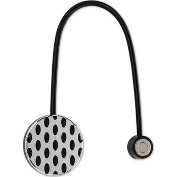 Váza SADA 2KS DEKORAČNÍ SPONA NA ZÁVĚS CORDA S MAGNETEM 5 X 17 CM ČERNÁ