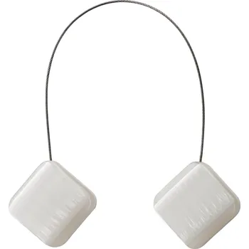 Příslušenství pro záclonu a závěs SADA 2KS DEKORAČNÍ SPONA NA ZÁVĚS CLARY S MAGNETEM 4 X 13 CM KRÉMOVÁ