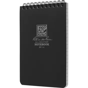 Stan Rite In Rain bloček Pocket Notebook 4/6 Black Universal
