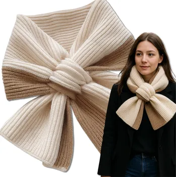 Šála Camerazar Dámská zimní šála, teplá, dvoubarevná, béžová