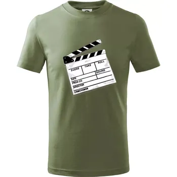 Filmová klapka - Tričko dětské bavlněné - 146 cm/10 let ( Khaki )