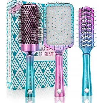 kartáč na vlasy 3x Kartáč na vlasy pro modelování, narovnávání a rozčesávání LILY ENGLAND