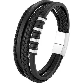 Náramek Predator Q1 Dune pánský náramek černý 21,5 cm