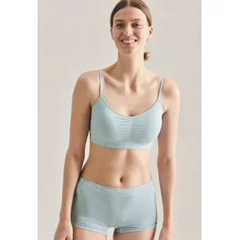 Dámské spodní prádlo SEIDENSTICKER MĚKKÁ PODPRSENKA MODRÁ HLADKÁ L 3H3G4_C*