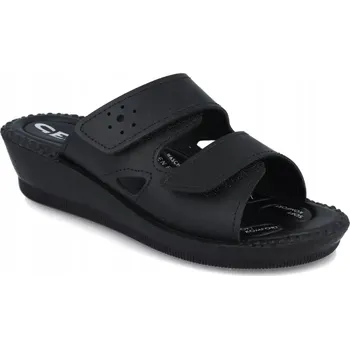 Pracovní obuv Nazouváky s gelovou vložkou černé OrtoMed 2814 pohodlné zdravotní lehké R41