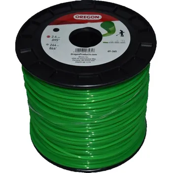 Struna do sekačky Žací struna zelená kulatá Oregon 2,4 mm x 264 m