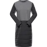 Dámské zateplené šaty ALPINE PRO OLWA dk.true gray - L-L