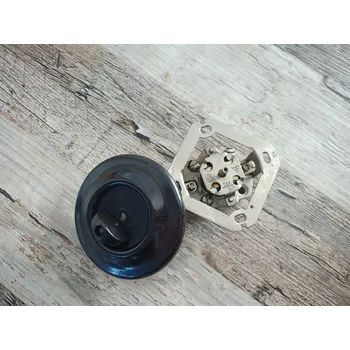 vypínač SEZ Retro starý bakelitový otočný vypínač spínač pod omítku Varianta: B2 - 2-pólový 3011