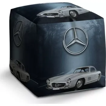 Taburet Sablio Taburet Cube Mercedes-Benz 300 SL V lese: 40x40x40 cm