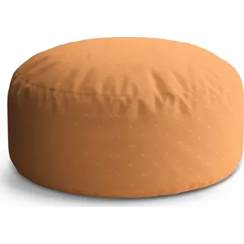 Taburet Sablio Taburet Circle Bílé čárky na oranžové: 38x48 cm