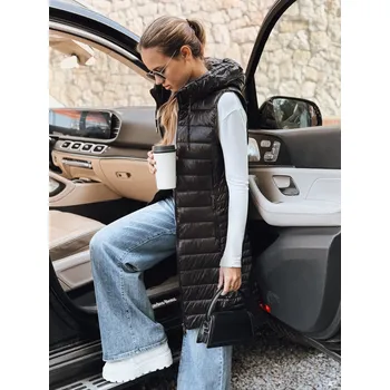 Dámská vesta Dámská prošívaná vesta s kapucí Dstreet TY5254 Barva: Černá, Velikost: S