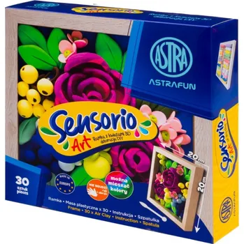 Modelovací hmota AstraFUN Modelovací hmota s rámečkem Astra Sensorio Art – Růže, 30 barev, 336125001