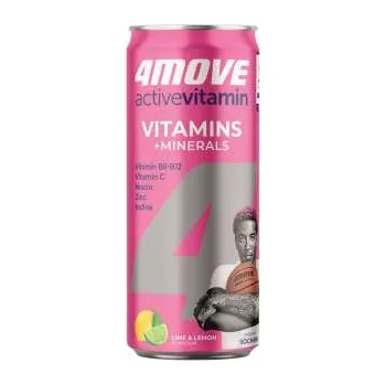 Voda Vitamínová voda 4Move - minerály, plech, 24x 0,33l