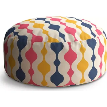 Taburet Sablio Taburet Circle Barevné křivky: 38x48 cm