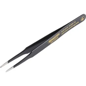 Péče o řasy a obočí Pinzeta, celková délka: 120 mm nemagnetická, Nerezová ocel plochá; zakulacená špička Ano Bernstein