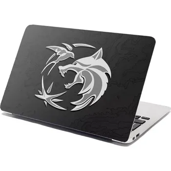 samolepka Sablio Samolepka na notebook Zaklínač Černá mapa - 29x20 cm