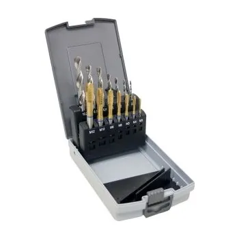 Vrták Sada vrtáků CZ004 a závitníků průch.závit DIN371(1660)+DIN376(3660)